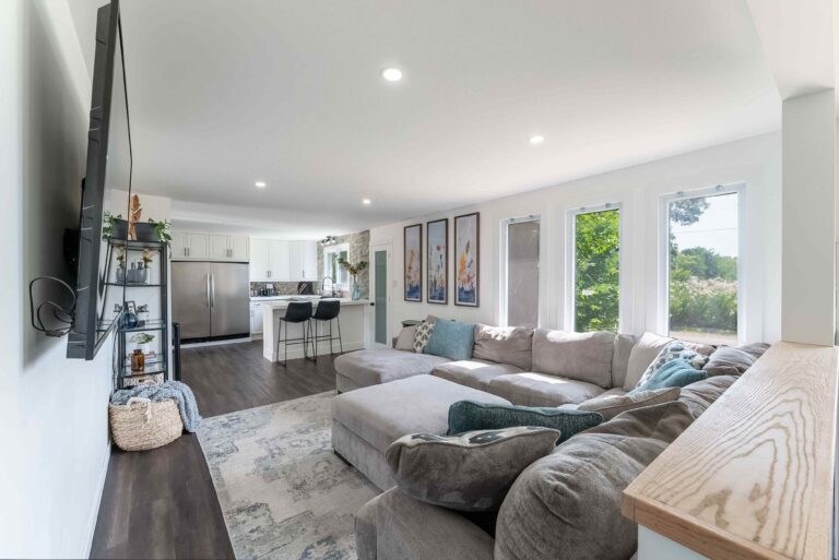 Open Concept Living Room Real Estate Interior